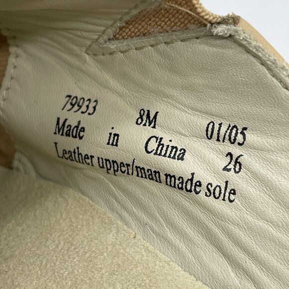 Clark's Privo Slip On Comfort Shoe's Women's 8M Tan Leather Lagenlook Bohochic - Picture 6 of 16